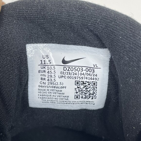 Nike Air Zoom Diamond Elite Turf Baseball Shoes Men’s Size 11.5 Black - Picture 12 of 12